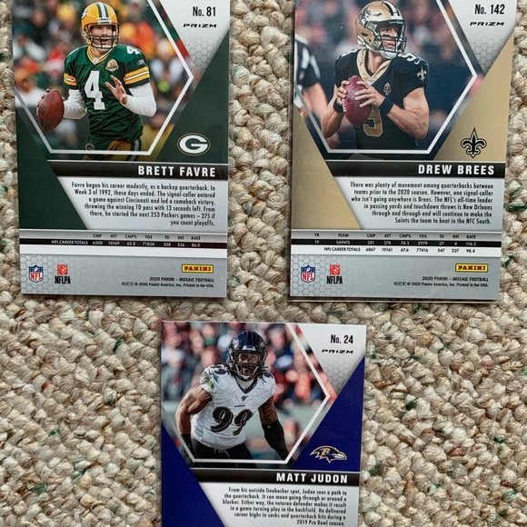 Panini Mosiac Refractor Orange NFL Card Lot (3) - Picture 2 of 2